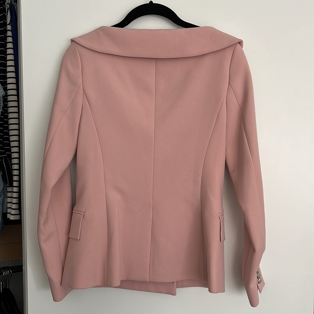 Veronica Beard Frayne portrait neck crepe blazer - Picture 2 of 3